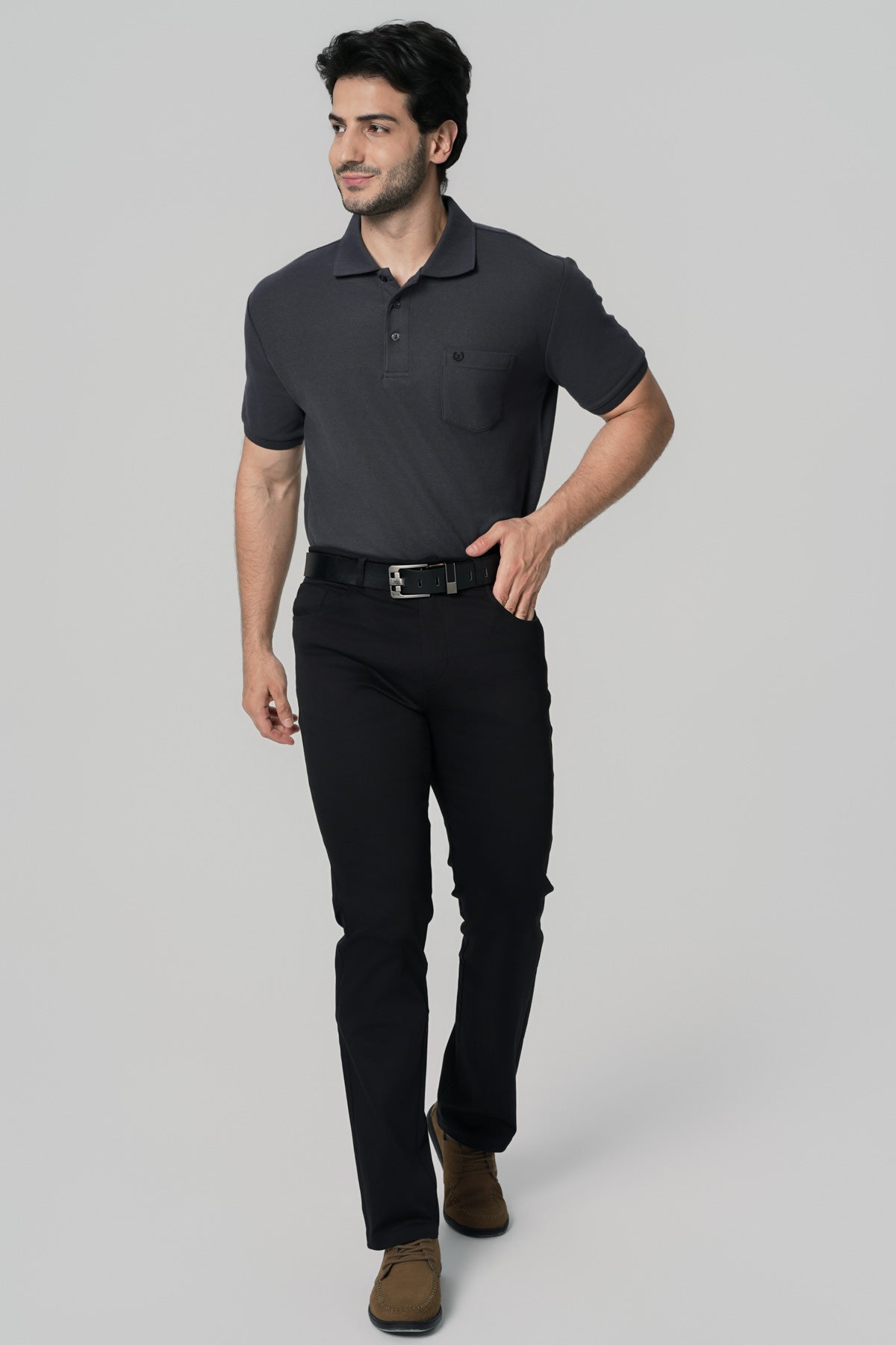 Pantalón Clásico Hombre Negro