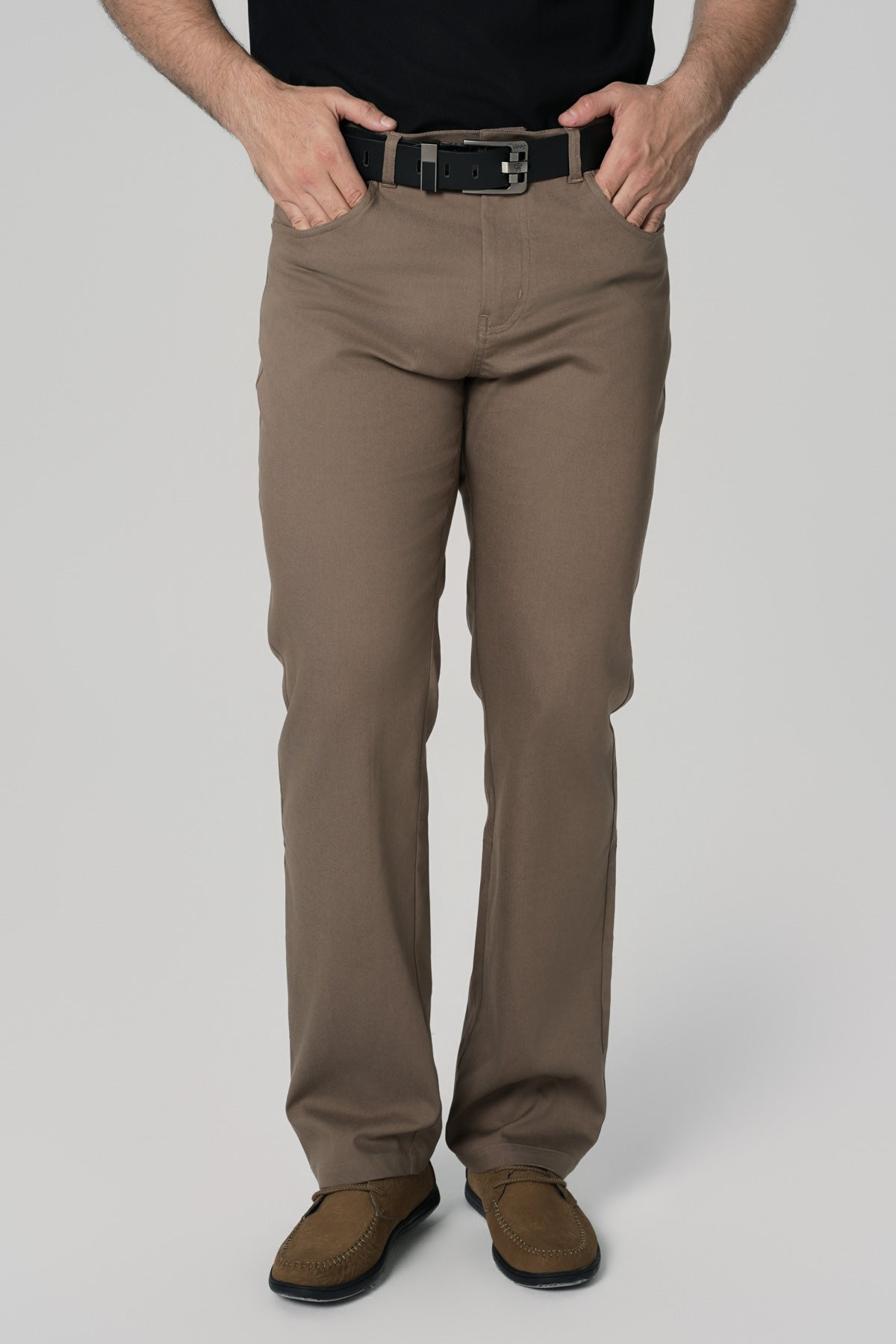 Pantalón Clásico Hombre Café