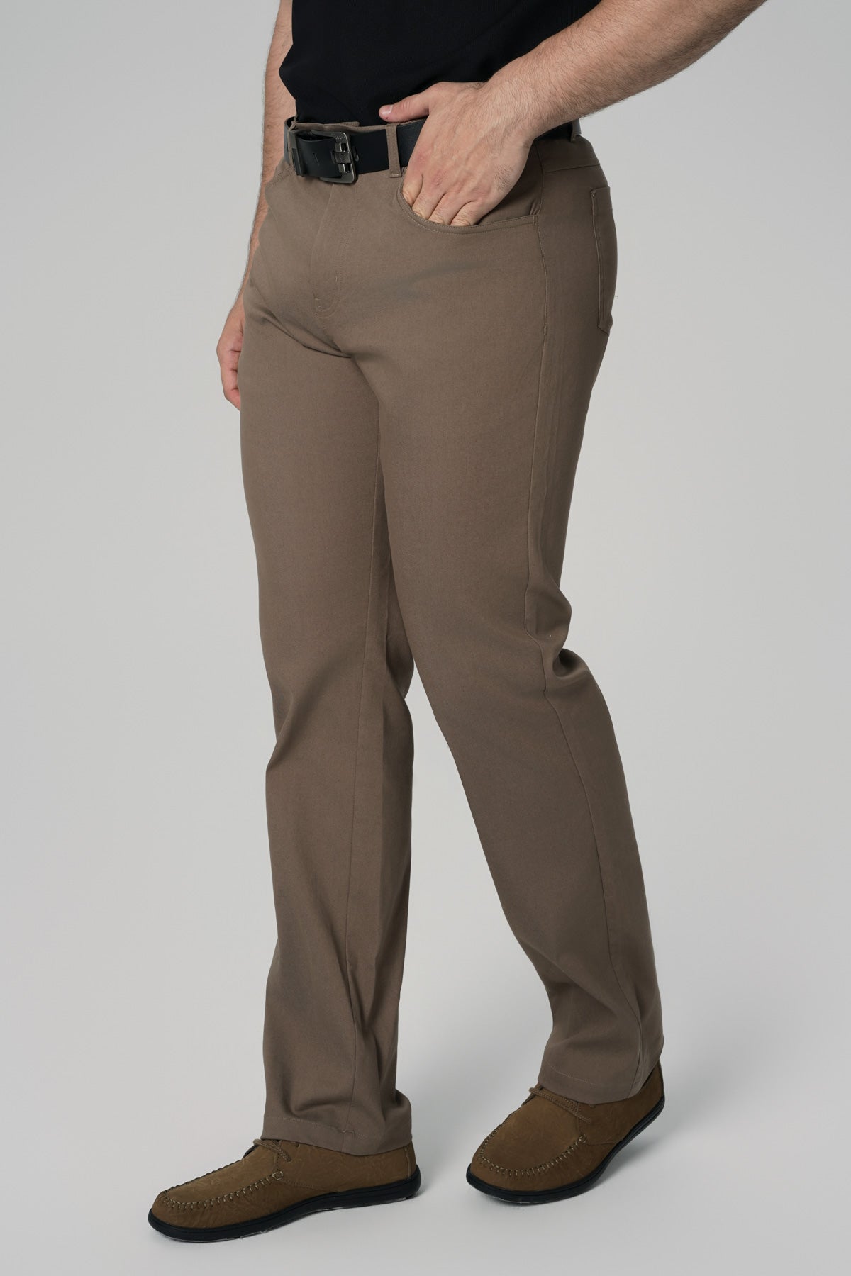 Pantalón Clásico Hombre Café