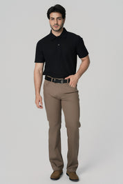Pantalón Clásico Hombre Café