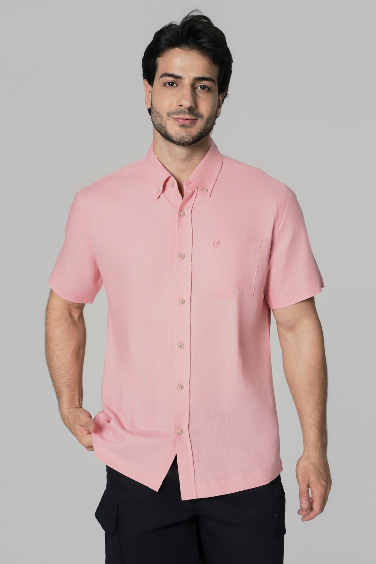 Camisa Regular Hombre Rosado