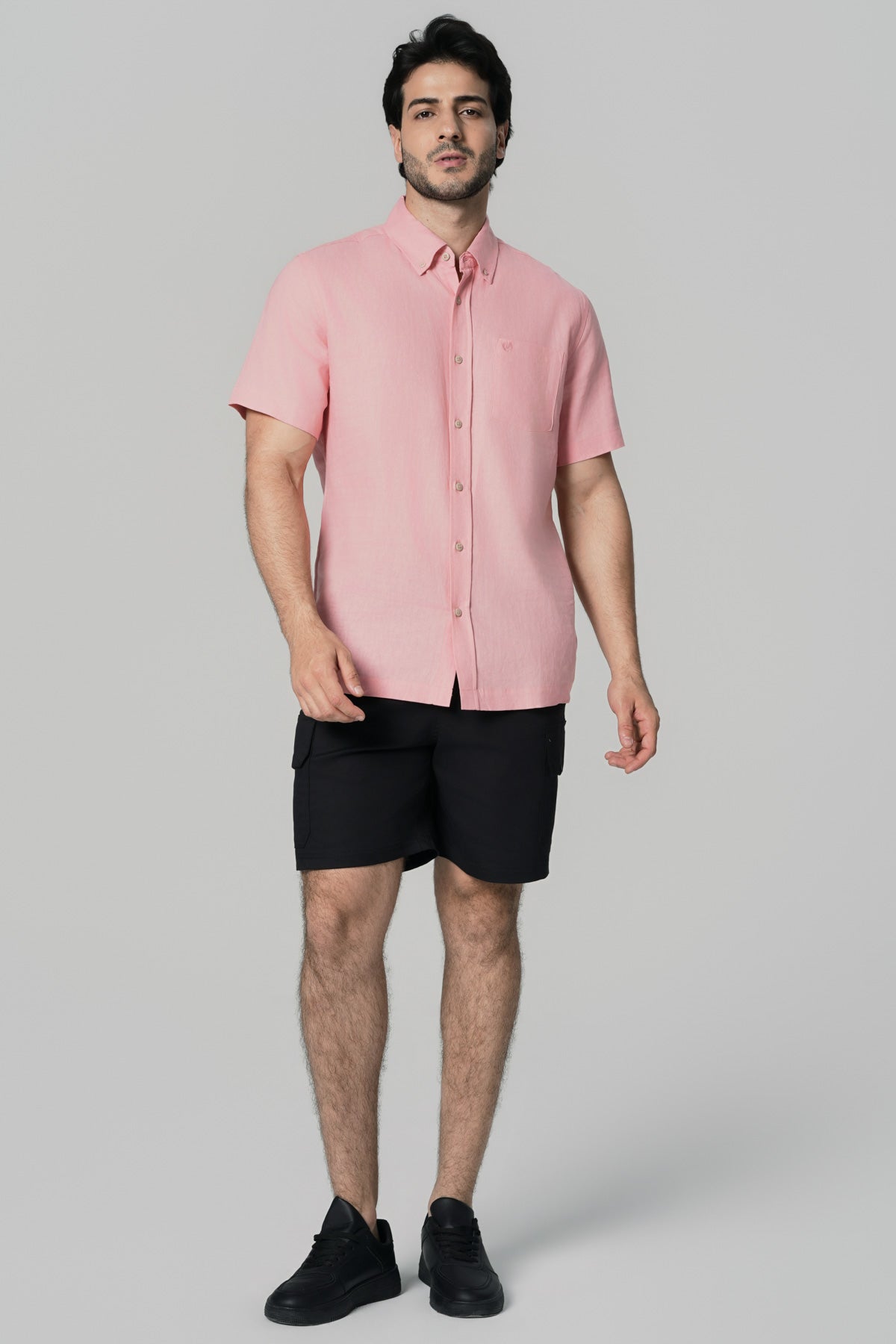 Camisa Regular Hombre Rosado