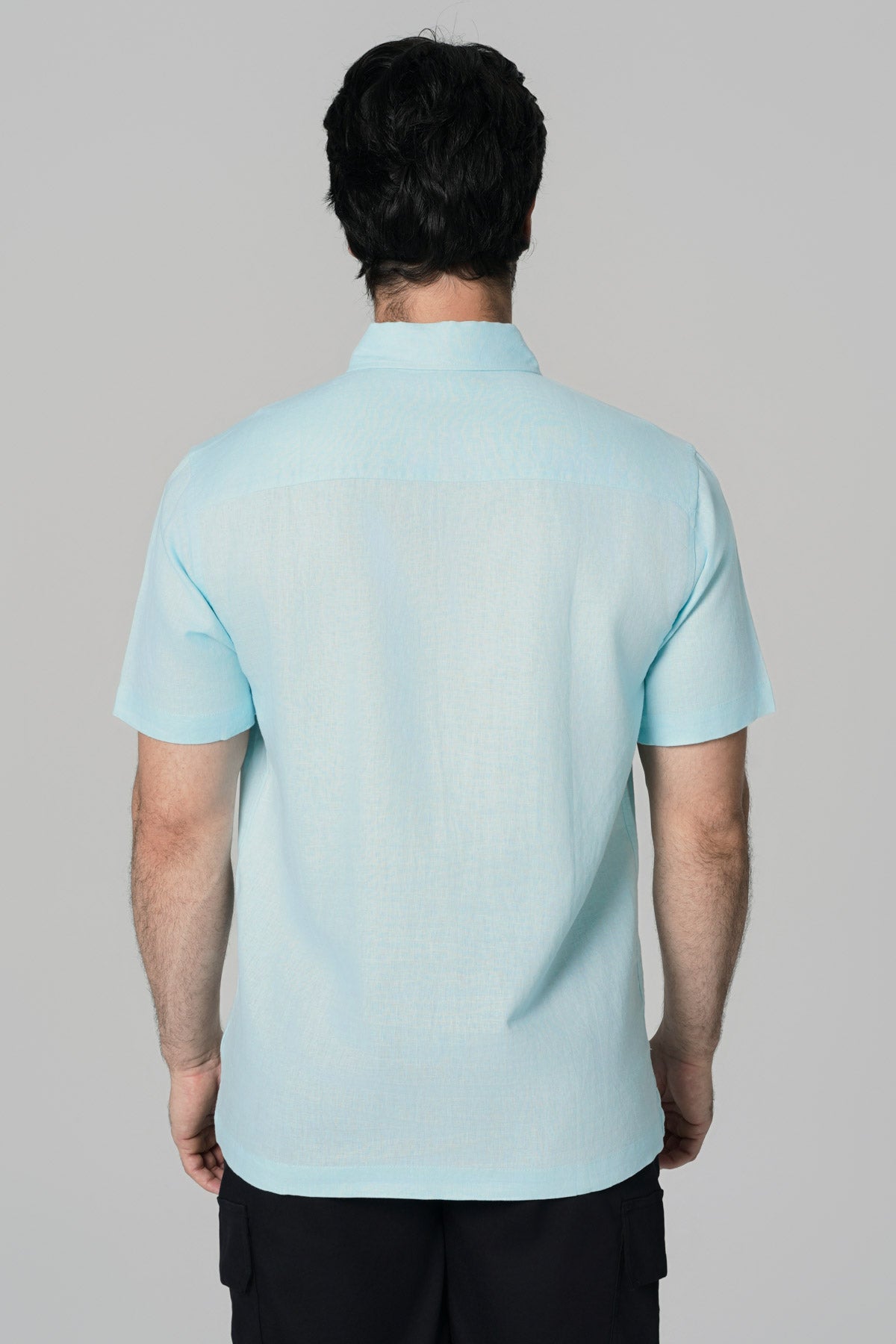 Camisa Regular Hombre Celeste