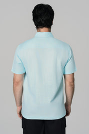 Camisa Regular Hombre Celeste