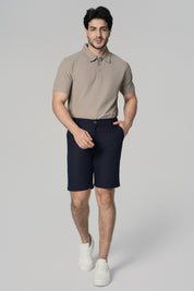 Bermuda Normal Hombre Azul Marino