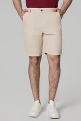 Bermuda Normal Hombre Beige