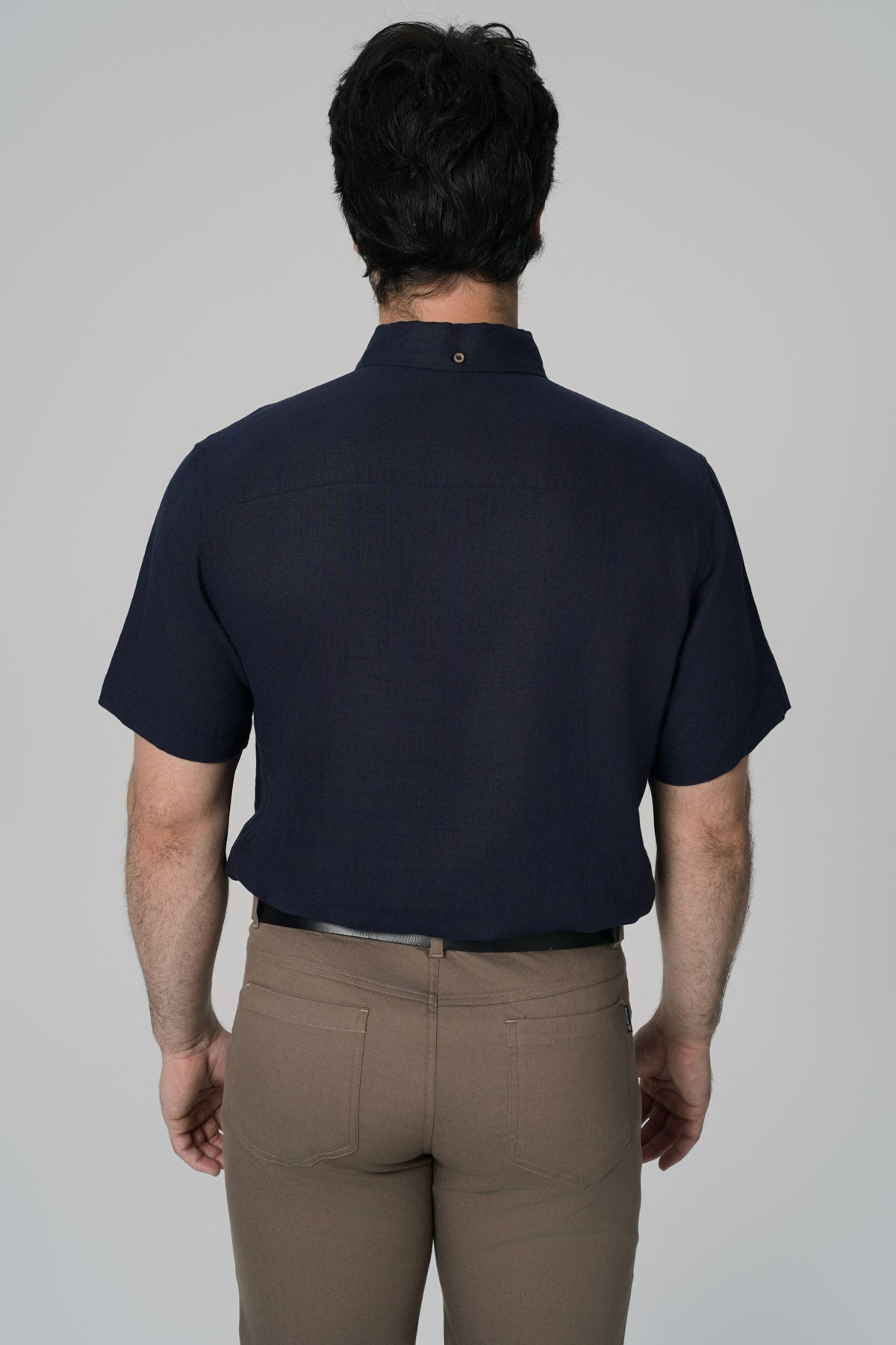 Camisa Regular Hombre Azul Marino