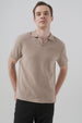 Polera Hombre Regular Beige Oscuro