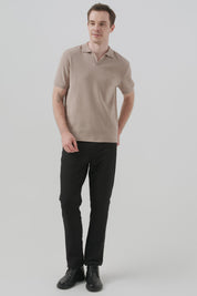 Polera Hombre Regular Beige Oscuro