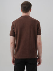 Polera Hombre Regular Café