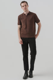 Polera Hombre Regular Café