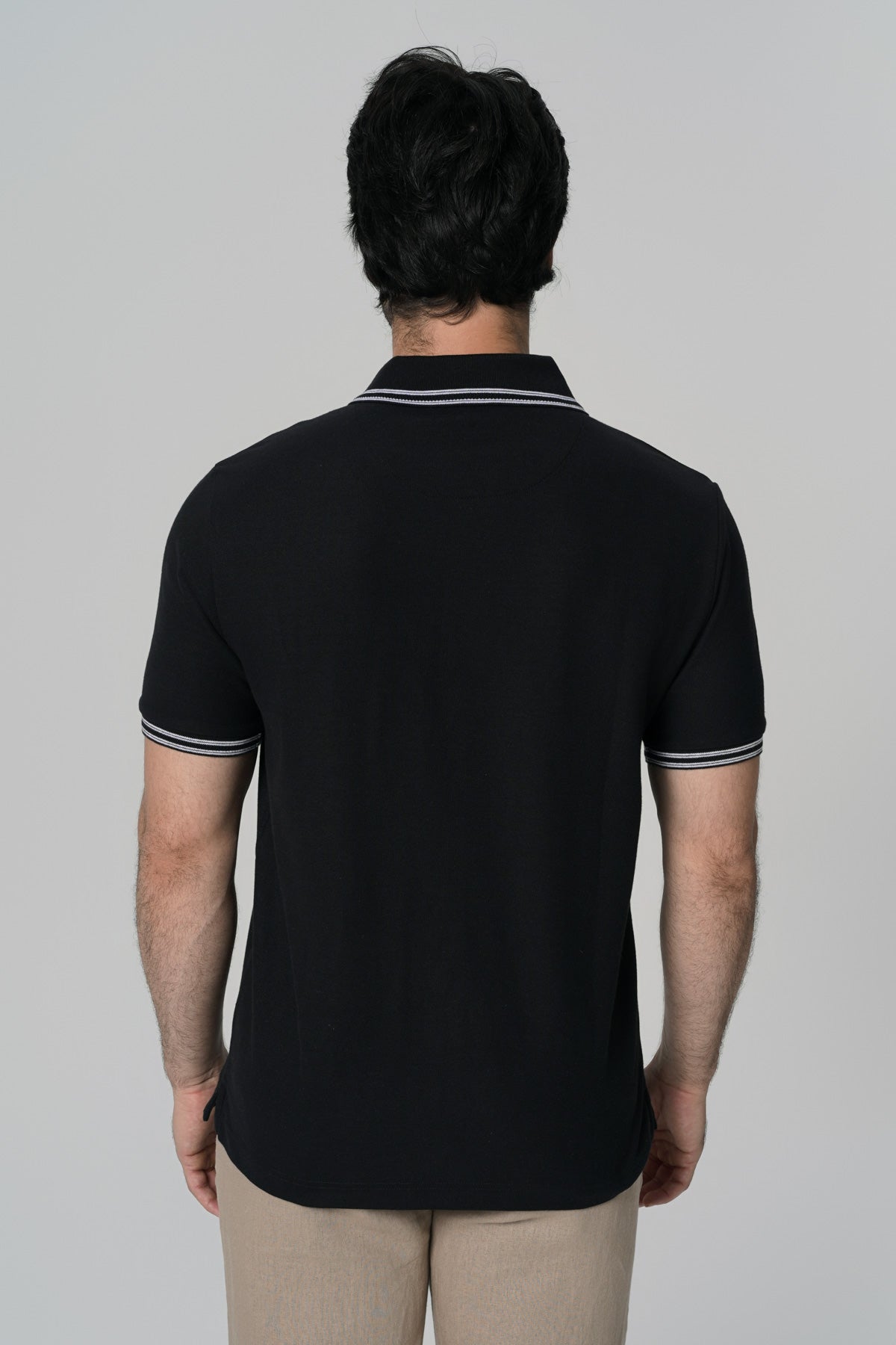 Polera Regular Hombre Negro