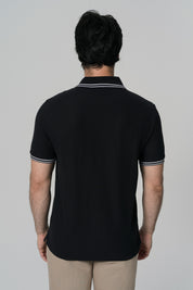 Polera Regular Hombre Negro