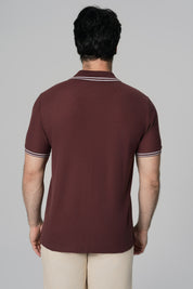 Polera Regular Hombre Café