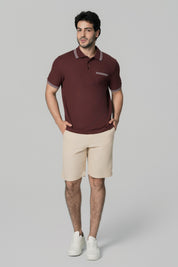 Polera Regular Hombre Café
