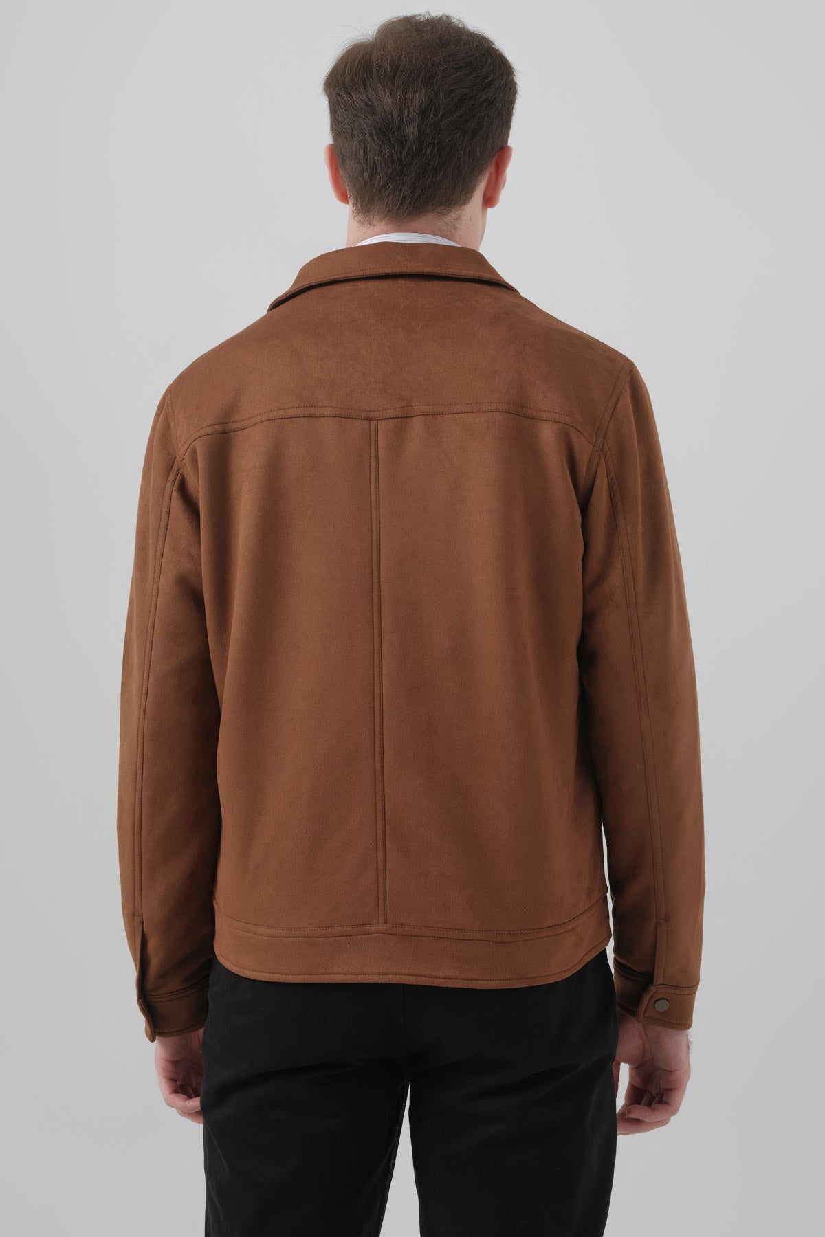 Chaqueta Regular Hombre Café