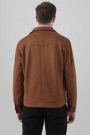 Chaqueta Regular Hombre Café