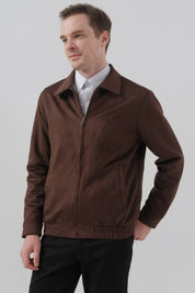 Chaqueta Regular Hombre Chocolate