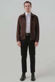 Chaqueta Regular Hombre Chocolate