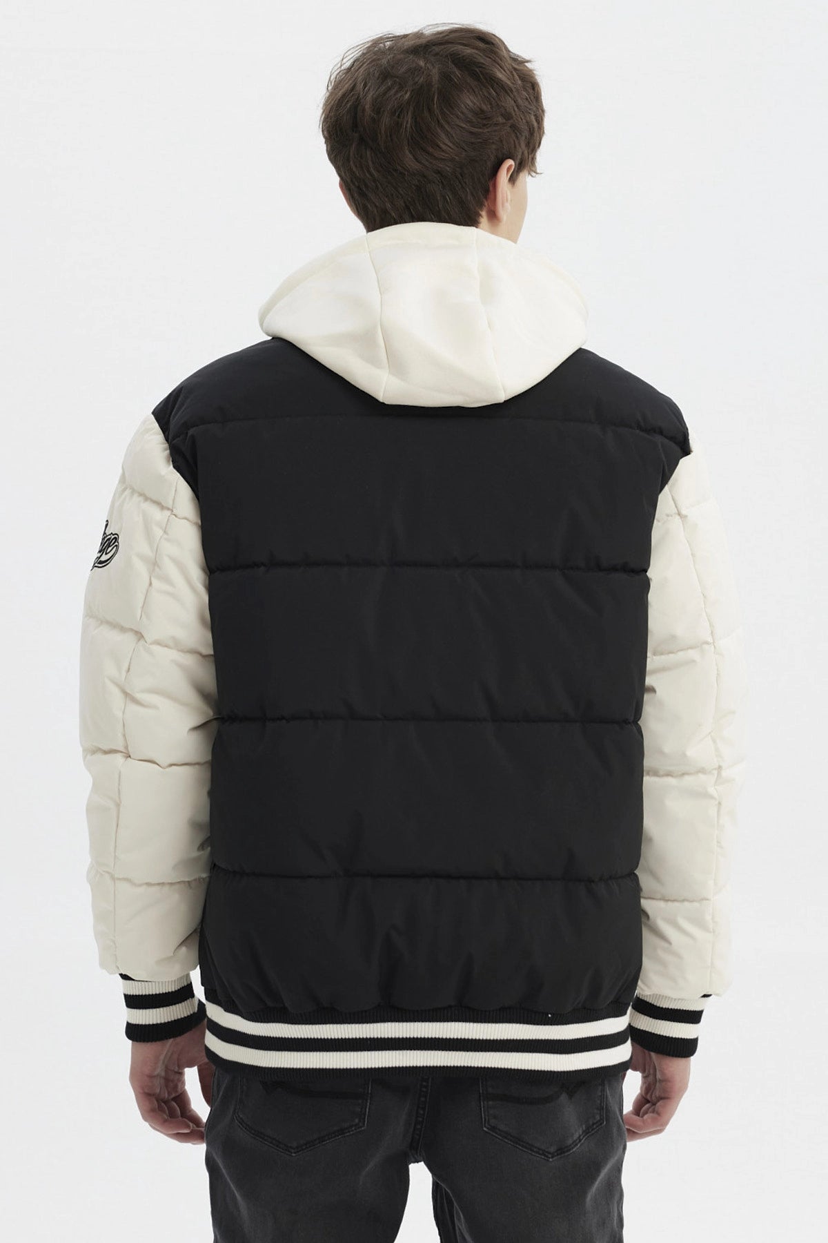 Parka Hombre Slim Negro