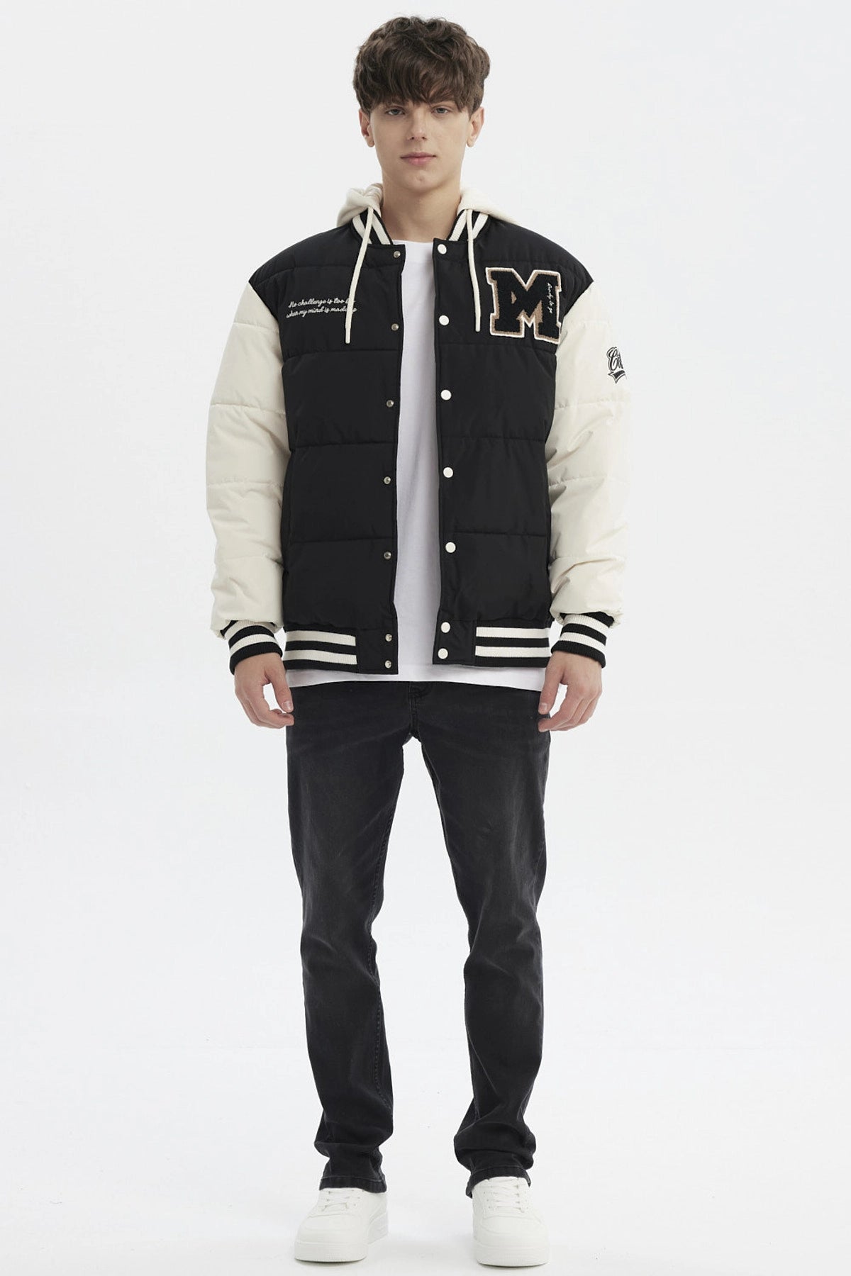 Parka Hombre Slim Negro