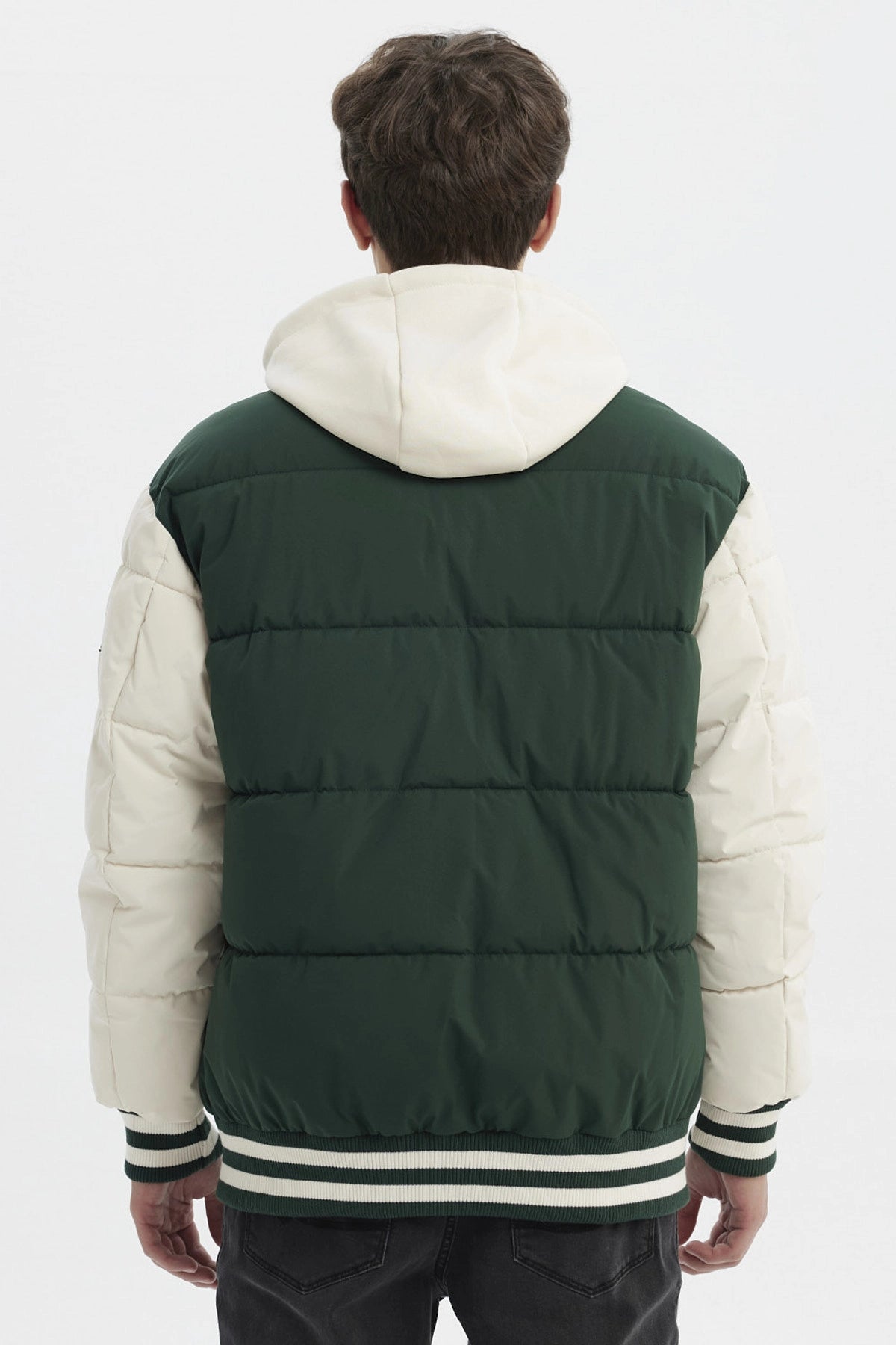 Parka Hombre Slim Verde