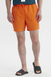 Short de Baño Hombre Liso Naranjo