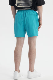 Short de Baño Hombre Liso Turquesa