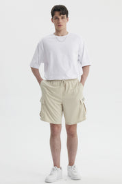 Bermuda Hombre Calce Recto Beige