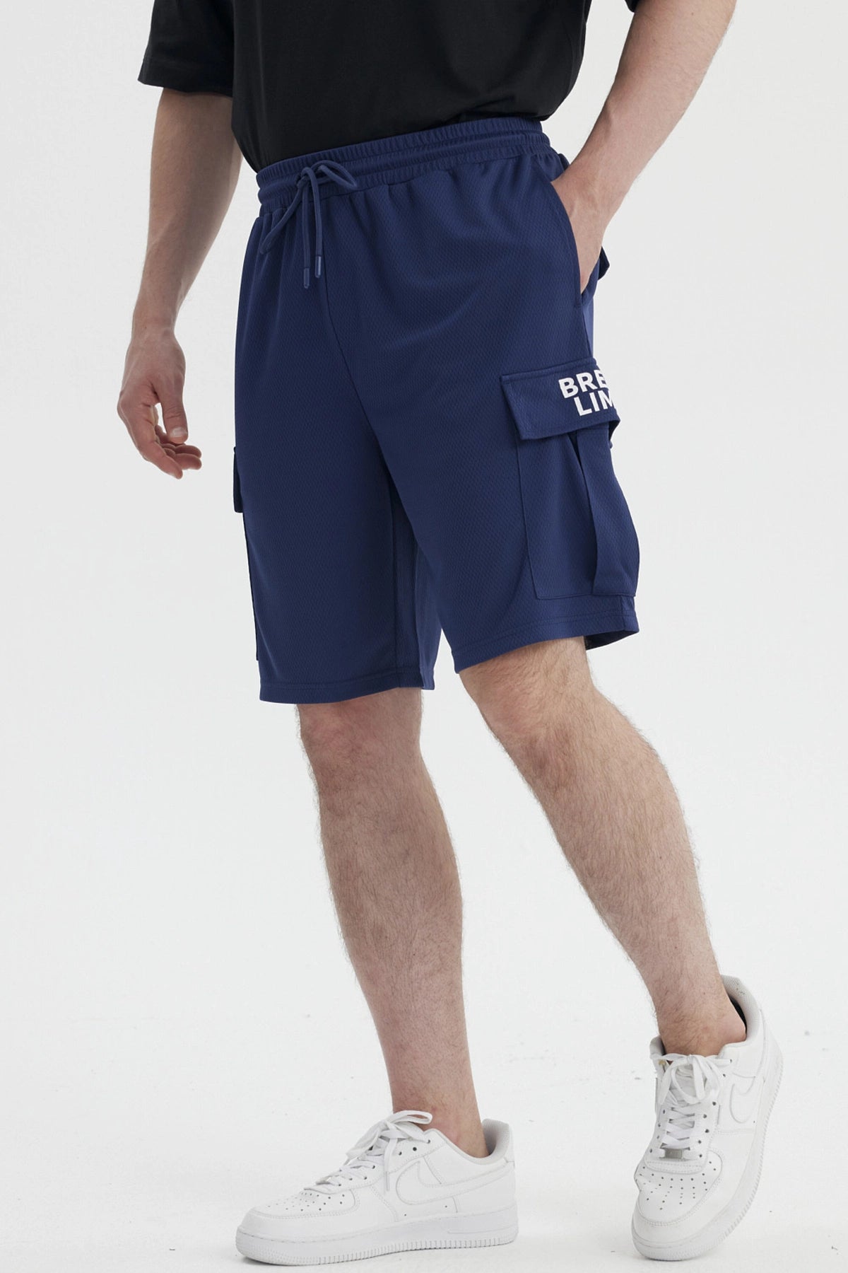 Bermuda Hombre Calce Recto Azul