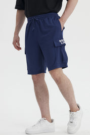 Bermuda Hombre Calce Recto Azul