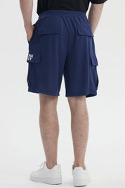 Bermuda Hombre Calce Recto Azul