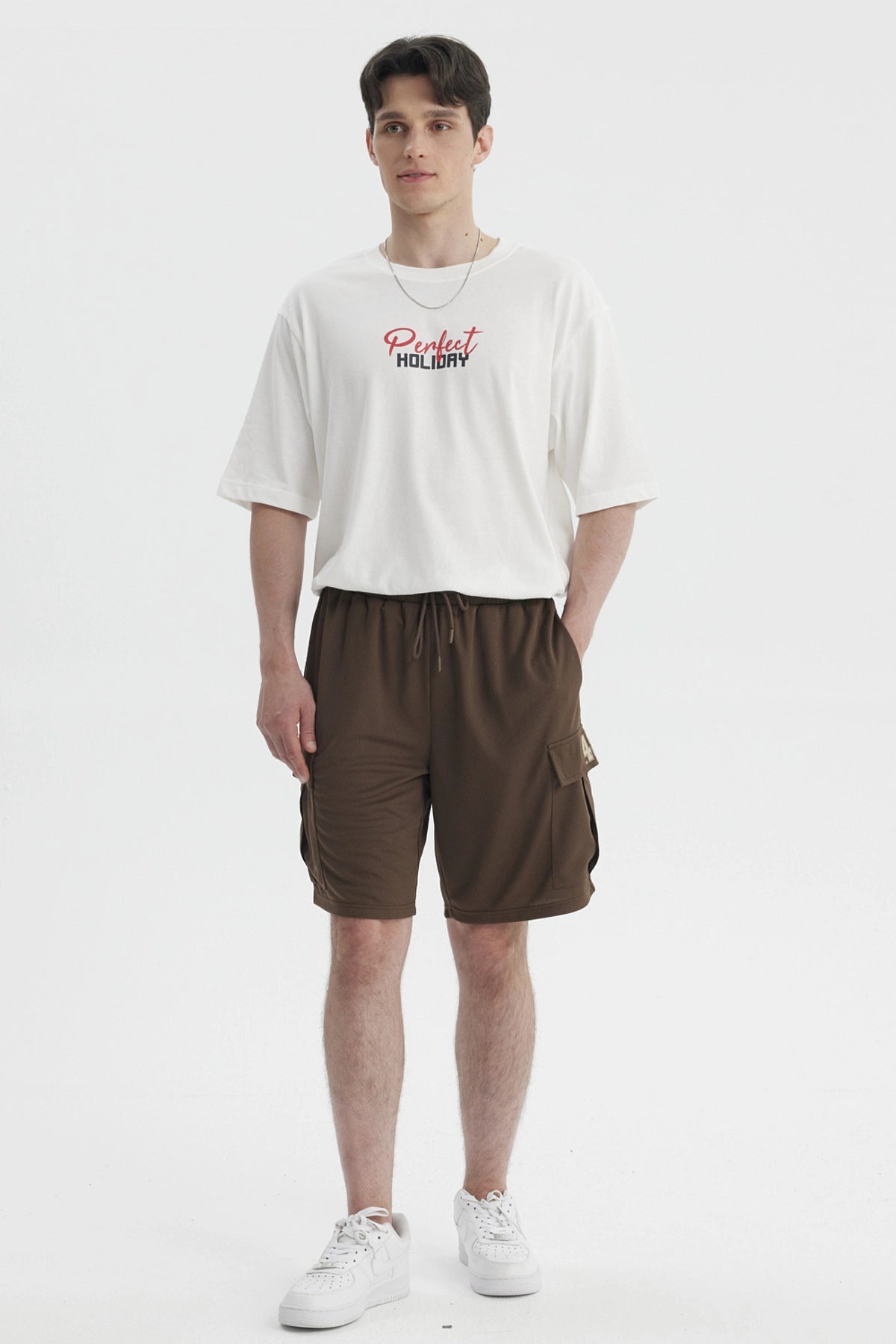 Bermuda Hombre Calce Recto Chocolate