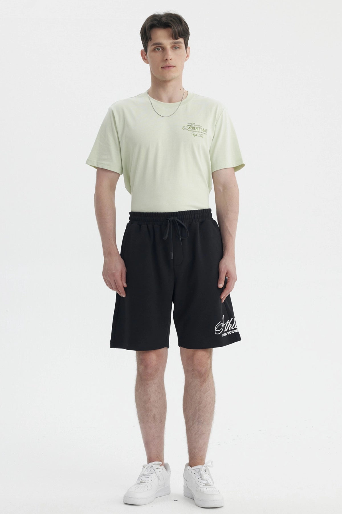 Bermuda Hombre Calce Recto Negro