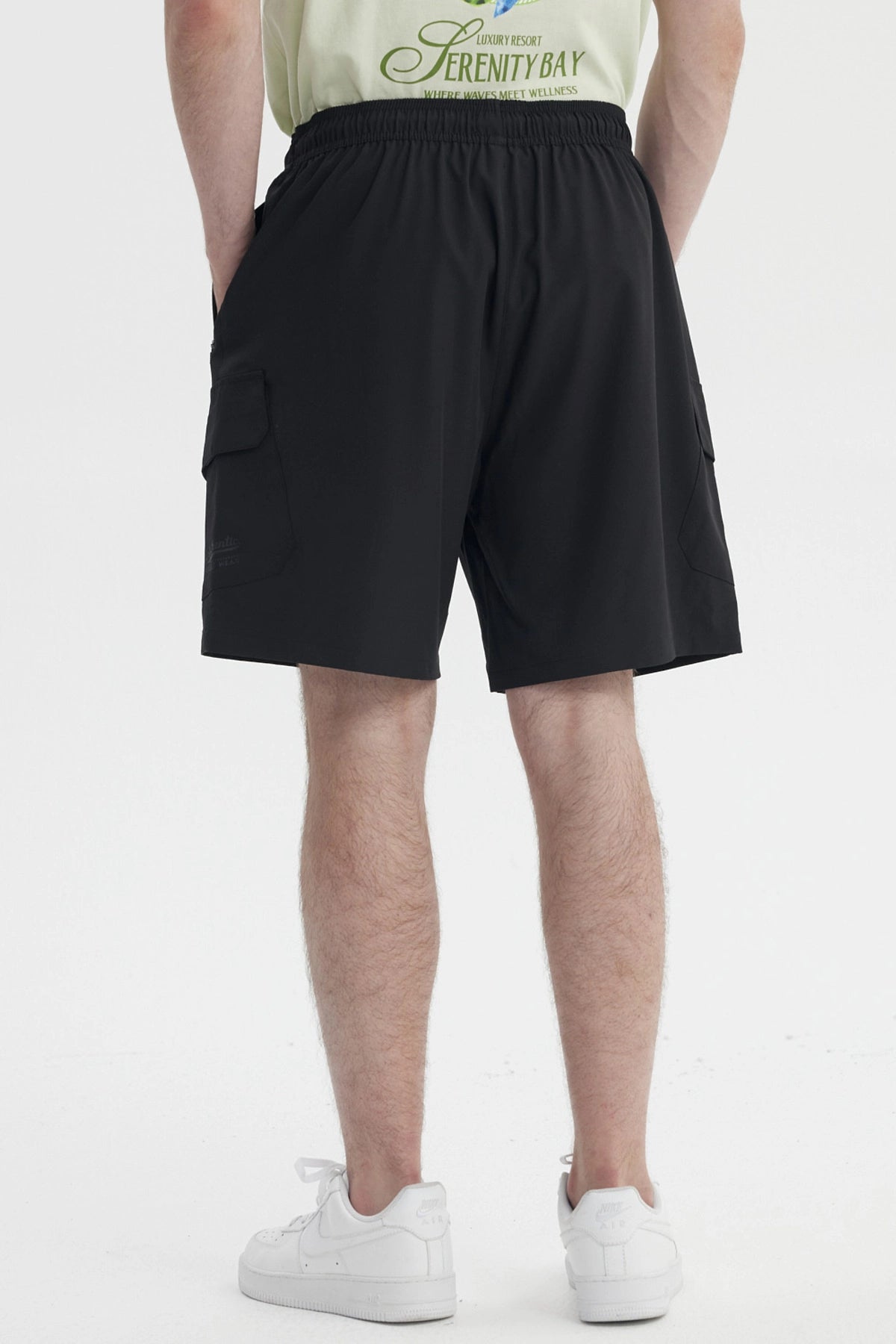 Bermuda Hombre Calce Recto Negro