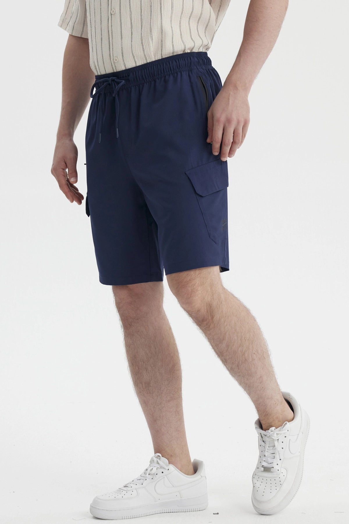 Bermuda Hombre Calce Recto Azul