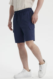 Bermuda Hombre Calce Recto Azul