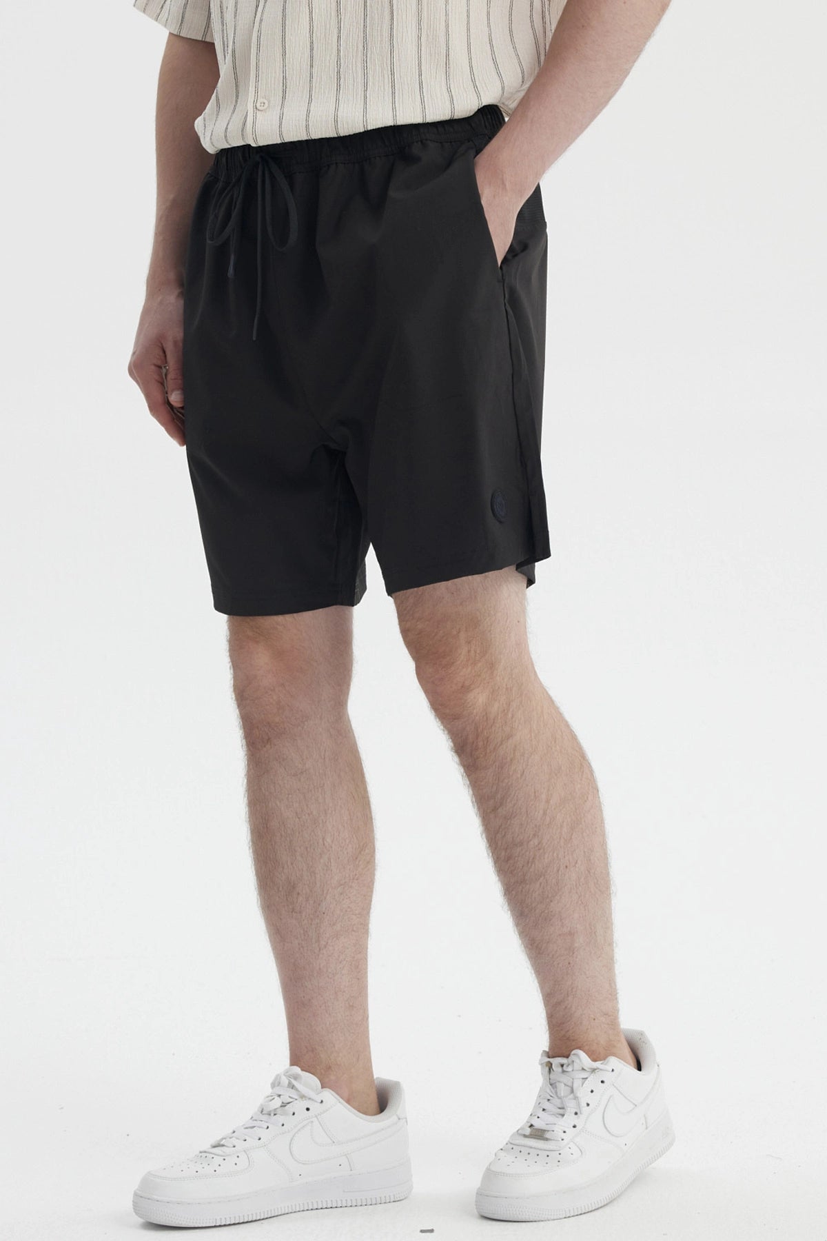 Bermuda Hombre Calce Recto Negro