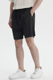 Bermuda Hombre Calce Recto Negro