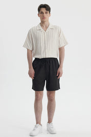 Bermuda Hombre Calce Recto Negro