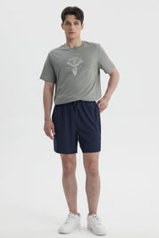 Bermuda Hombre Calce Recto Azul