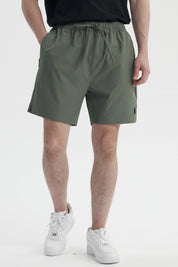 Bermuda Hombre Calce Recto Verde Militar