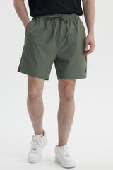 Bermuda Hombre Calce Recto Verde Militar