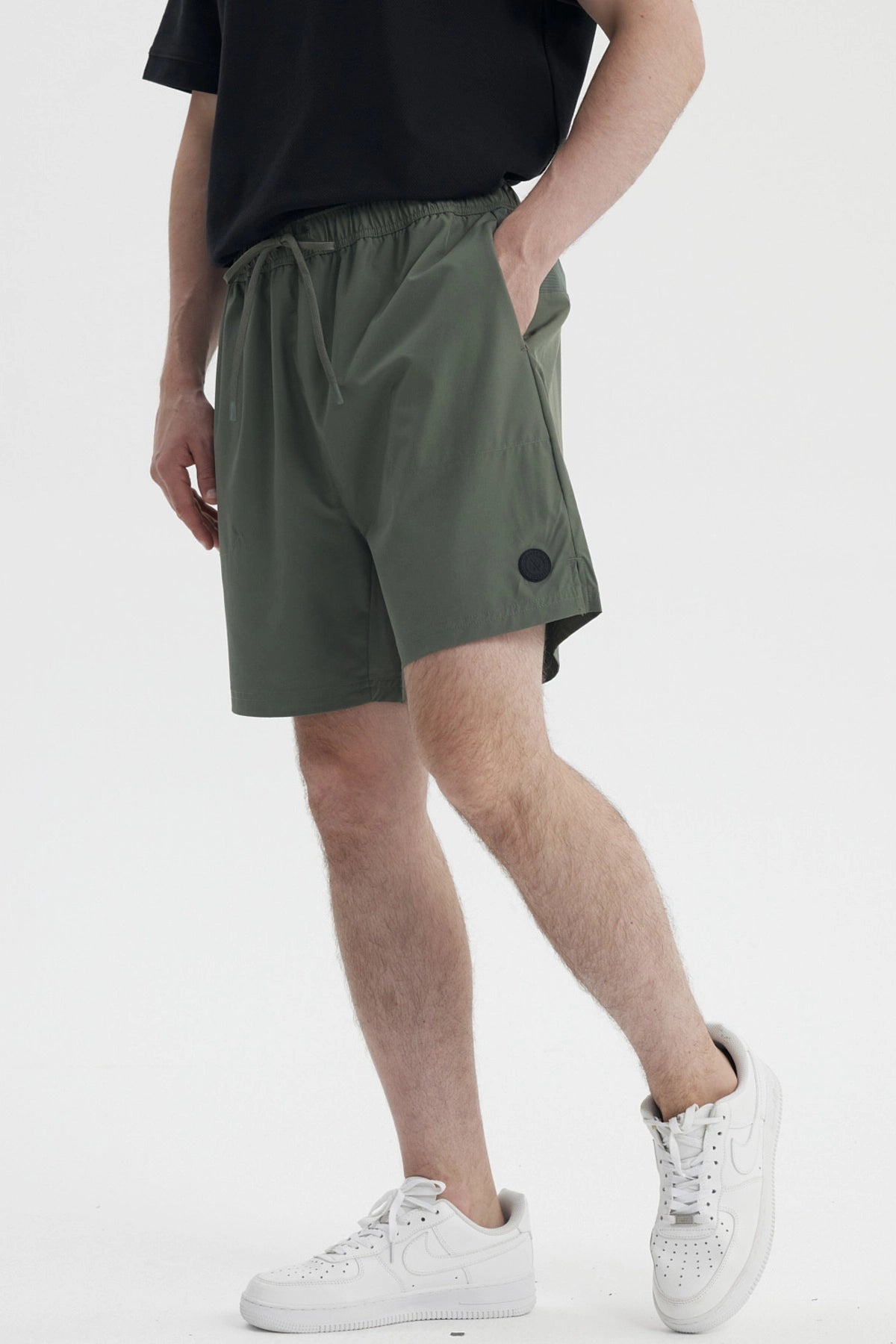 Bermuda Hombre Calce Recto Verde Militar