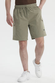 Bermuda Hombre Calce Recto Verde Militar