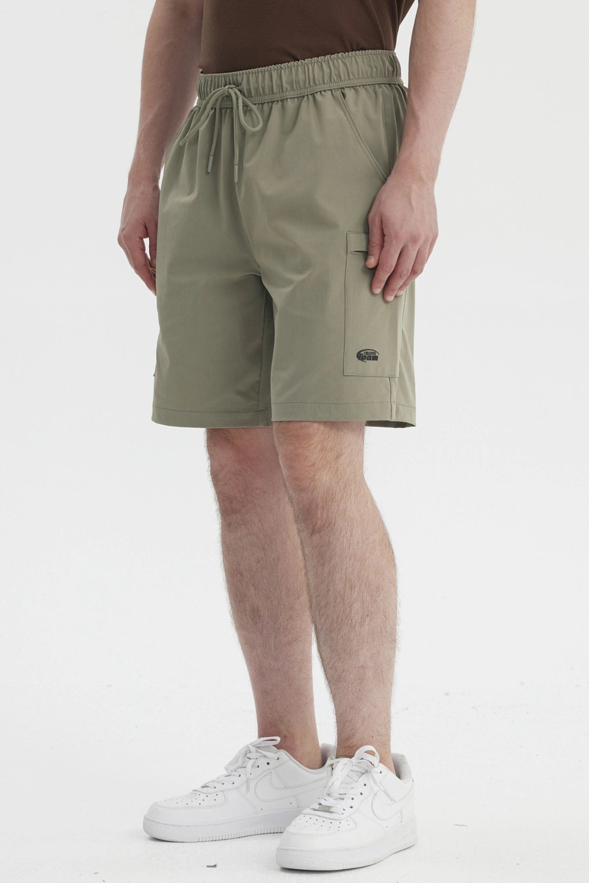 Bermuda Hombre Calce Recto Verde Militar