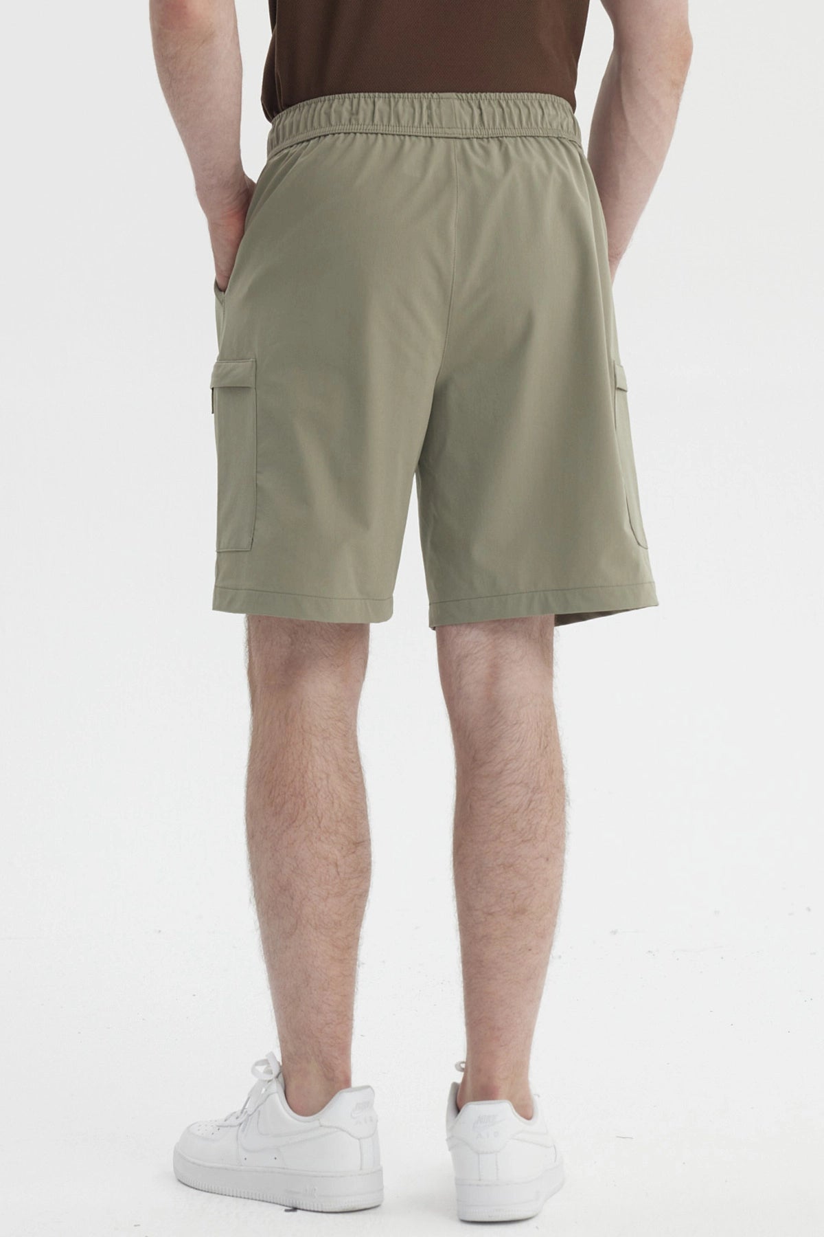 Bermuda Hombre Calce Recto Verde Militar