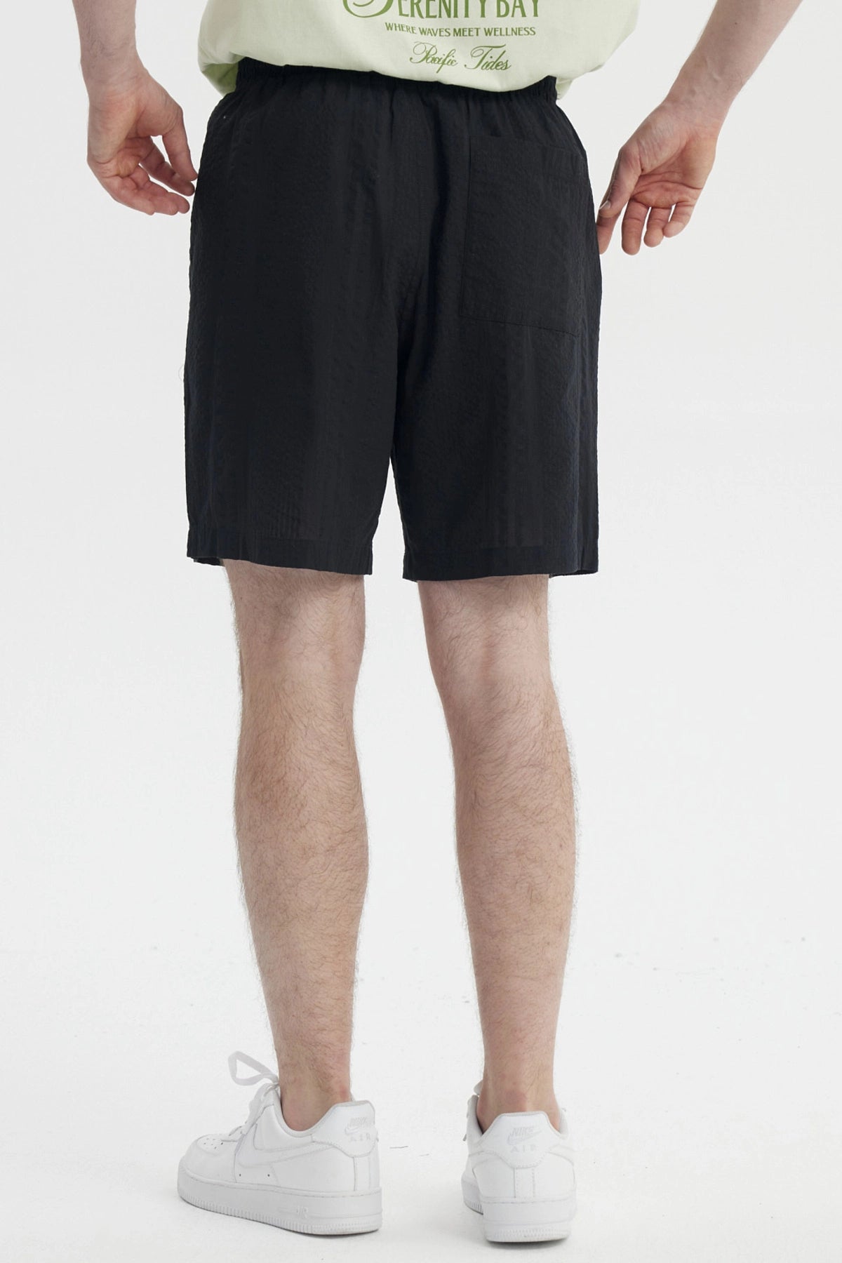 Bermuda Hombre Calce Recto Negro