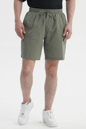 Bermuda Hombre Calce Recto Verde Militar