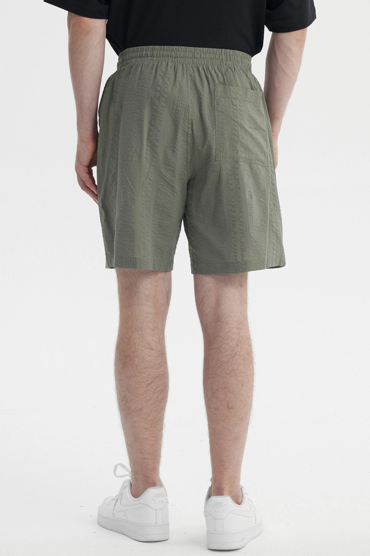 Bermuda Hombre Calce Recto Verde Militar